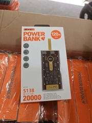 Pin sạc dự phòng sạc nhanh 120W Max SYC 138, dung lượng 20.000mAh có màn hình hiển thị % pin thiết kế trong suốt [BH: 1 Năm] 4l6d9