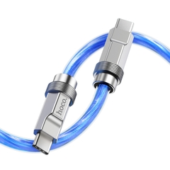 Cáp sạc nhanh 100w HOCO U113 c-c 1m (2 đầu type c ra type-c) dây bọc nhựa siêu đẹp chính hãng [BH 1 năm] / pktn sale