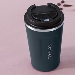 Ly giữ nhiệt lõi inox 304 510ml Vacuum cup "Water is the Source of Life" chữ Coffee nhựa nhám