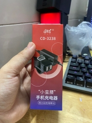 Cóc Sạc điện thoại trên xe máy MOLANGDAO / CD3238  2 cổng usb có công tắc[BH 1 tuần]