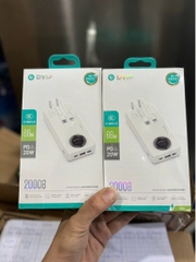 Pin sạc nhanh 66W DVIP DV-G26 20.000mAh có màn hình hiển thị % pin kèm 3 cáp liền thân [BH: 6 THÁNG]