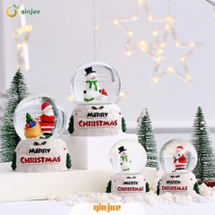 Quả cầu pha lê thuỷ tinh Trang trí Noel, decord phòng, góc học tập xinh xắn - Về Mẫu Ngẫu Nhiên[BH: None]