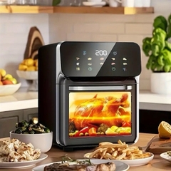Nồi chiên không dầu 15L AFOK mặt kính nút cảm ứng (15 lít) [BH: 1 THÁNG]