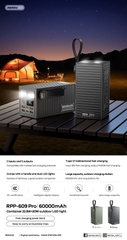 Pin sạc nhanh 22.5w REMAX RPP-609 PRO 60.000mAh dự phòng chính hãng [BH 1 Năm]