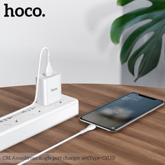 Bộ sạc nhanh Hoco C81 Type-C 2.1A chính hãng [BH: 1 năm]