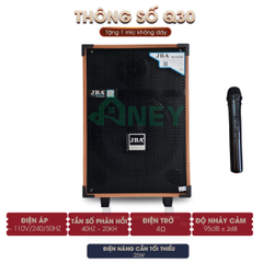Loa Kéo Karaoke 2 Tấc JBA Q30 kèm micro không dây [BH 6 tháng]