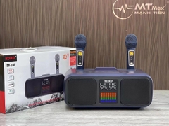 Loa bluetooth karaoke SDRD SD-318 kèm 2 micro không dây chính hãng [BH 6 tháng]