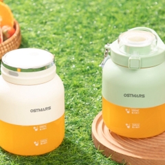 Máy xay sinh tố cầm tay OSTMARS 2in1 kiêm bình đựng nước có ống hút [BH: 1 Tuần]