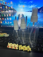 Bộ 3 chai nhựa có 100ml-50ml-30ml chiết nước hoa, nước rửa tay dạng xịt [BH: NONE] / pktn sale