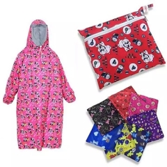 Áo mưa bít bông trẻ em Karahouse size số 8 loại dày xịn Chúc Sen - Phù hợp cho bé cao 110- 115cm / pktn sale