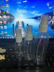 Bộ 3 chai nhựa có 100ml-50ml-30ml chiết nước hoa, nước rửa tay dạng xịt [BH: NONE] / pktn sale