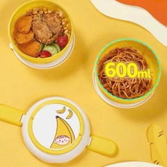 Hộp cơm giữ nhiệt văn phòng 2 tầng hình trái cây siêu cute 1300ml [BH:NONE]