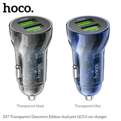 Tẩu sạc xe hơi Hoco Z47 QC3.0 2 cổng USB 20W Chính hãng [BH 1 NĂM]