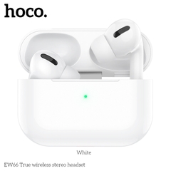 Tai nghe bluetooth V5.3 Hoco EW66, 2 tai có doc sạc, có nút cao su kiểu dáng airpods pro chính hãng [BH: 1 NĂM]