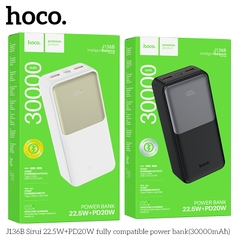 Pin sạc nhanh 22.5w HOCO J136B 30.000mAh dự phòng màn hình LED chính hãng [BH 1 Năm]