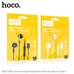 Tai nghe có dây type-c HOCO M123 chui Type C có Mic chính hãng [BH 1 năm]