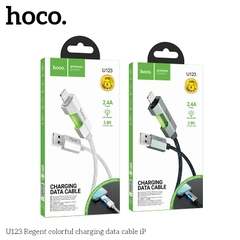 Cáp sạc truyền dữ liệu có đèn báo Hoco U123 cho IP cổng Lightning chính hãng  [BH 1 NĂM]