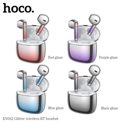 Tai nghe bluetooth V5.4  Hoco EW62 True Wireless, 2 tai có doc sạc, không có nút cao su mạ màu siêu đẹp [BH: 1 NĂM]