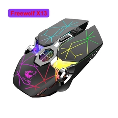 Chuột không dây Gaming Freewolf X13 sử dụng pin sạc có đèn led bluetooth 4.0 [BH: 12 Tháng]