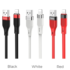 Cáp sạc HOCO U72 ip cổng Lightning 2.4a 1.2m chính hãng [ BH 1 NĂM]
