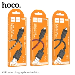 Cáp sạc truyền dữ liệu Hoco X94 cổng USB ra Micro 2.4A dài 1M chính hãng [BH 1 NĂM]