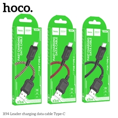 Cáp sạc truyền dữ liệu Hoco X94 cổng USB ra Type C 3A dài 1M chính hãng [BH 1 NĂM]
