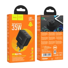 Cóc sạc nhanh 35W HOCO N29 QC3.0+PD 2 cổng Type C chính hãng [BH 1 Năm]