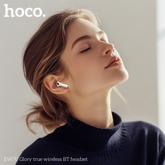Tai nghe bluetooth V5.3 Hoco EW70, 2 tai có doc sạc, không có nút cao su kiểu pro3, doc sạc thiết kế cách điệu siêu đẹp  [BH: 1 NĂM]