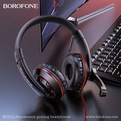 Tai nghe có dây 3.5 chụp tai Gaming BOROFONE BO102 jack 3.5 dài 1m2 kèm mic headphone chính hãng [BH: 1 NĂM]