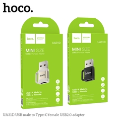 Jack chuyển đổi USB sang Type-C USB 2.0 Hoco UA31D chính hãng [BH: 1 NĂM]
