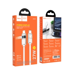 Cáp sạc nhanh 27w HOCO U137 (c-l) 1.2m - type c ra iphone lightning chính hãng [BH 1 năm]