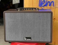 Loa kéo di động T12 loa 1 Bass 20cm thùng gỗ kèm 2 micro vỏ nhôm UHF siêu hút không dây hát karaoke siêu hay [Nặng 9kg: 390x315x595]  [BH 6 tháng]