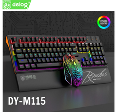 {KHÔNG KÈM CHUỘT} Bàn Phím Cơ có dây GAMING DEIOG DY-105 MÀU TRẮNG có led dành cho game thủ siêu đẹp chính hãng [BH 1 Năm]
