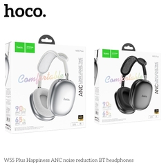 Tai nghe bluetooth HOCO W55 Plus Happiness ANC chống ồn, pin trâu 90h (headphone chụp tai) chính hãng [BH 1 năm]