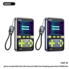 Pin sạc dự phòng REMAX FCP-13 10.000mAh kiêm máy chơi game cổ điển sạc nhanh 20w siêu tiện lợi