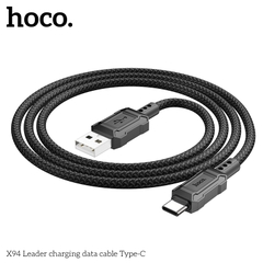 Cáp sạc truyền dữ liệu Hoco X94 cổng USB ra Type C 3A dài 1M chính hãng [BH 1 NĂM]