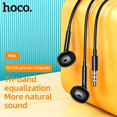 Tai nghe có dây 3.5 HOCO ME6 dài 1m2 có Mic chính hãng [BH 1 năm]