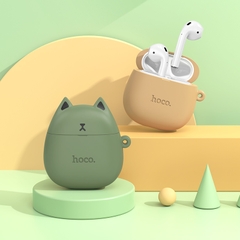Tai nghe bluetooth HOCO EW45 True wirless V5.3 kiểu dáng Airpods 2 kèm bóp đựng hình thú hính hãng [BH 1 năm]