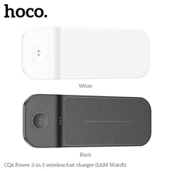 Đế sạc đa năng không dây 3in1 Hoco CQ6 sạc Đồng hồ thông minh, tai nghe, điện thoại chính hãng [BH: 1 NĂM]