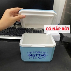Thùng đựng trà sữa, thùng đá, đồ ăn nhà bếp mini 1L The Best Day hot trend [BH: NONE]
