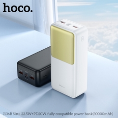 Pin sạc nhanh 22.5w HOCO J136B 30.000mAh dự phòng màn hình LED chính hãng [BH 1 Năm]