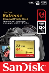 Thẻ nhớ máy ảnh Sandisk Extreme UDMA 7 64GB 120mb/s chính hãng [BH: 2 NĂM]