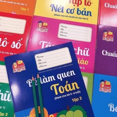 Bộ 8 quyển vở tập tô tập viết chữ cho bé từ 4-6 tuổi vào lớp 1 tặng kèm 2 bút chì
