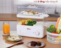 Nồi hấp điện 2 tầng Se Ka [BH: 1 Tuần]