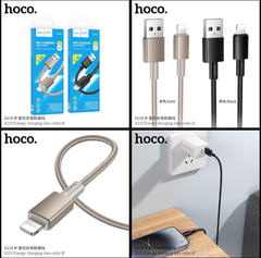 Cáp sạc nhanh 2.4A HOCO X119 (A-L) cáp USB ra Iphone dây dù siêu đẹp