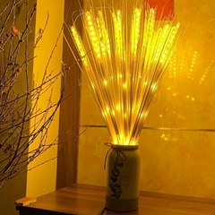 Đèn led bông lúa vàng tài lộc trang trí tết LOẠI XỊN {set 10 bông Không Kèm Bình} [BH 1 tuần] / pktn sale