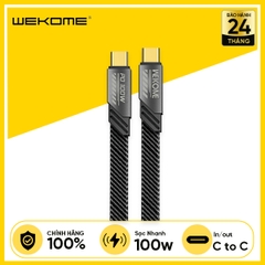Cáp sạc nhanh 100w WEKOME WDC-192 (C-C) 2 đầu type c ra type-c chính hãng [BH 1 năm]