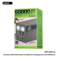 Pin sạc nhanh 22.5w REMAX RPP-609 PRO 60.000mAh dự phòng chính hãng [BH 1 Năm]