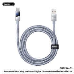 Cáp sạc nhanh 66w REMAX CB02 (A-C) cáp USB ra Type C dài 1m2 chính hãng