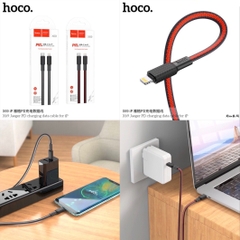 Cáp sạc nhanh 20w Hoco X69 (c-l 1m) PD cổng Type C ra iPhone Lightning bện dù siêu bền 1M chính hãng [BH 1 NĂM]